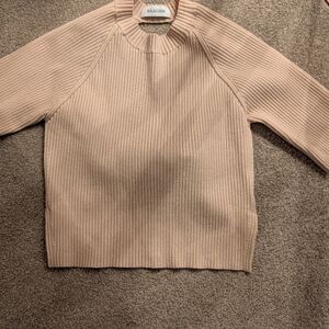 NAADAM Women's Ribbed Crew Neck Sweater - Tan